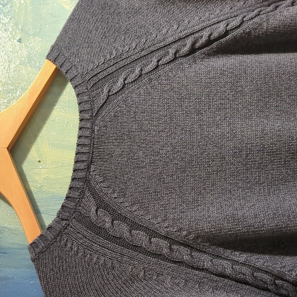 Pendleton Navy Blue Cotton Knit Pullover Sweater … - image 6